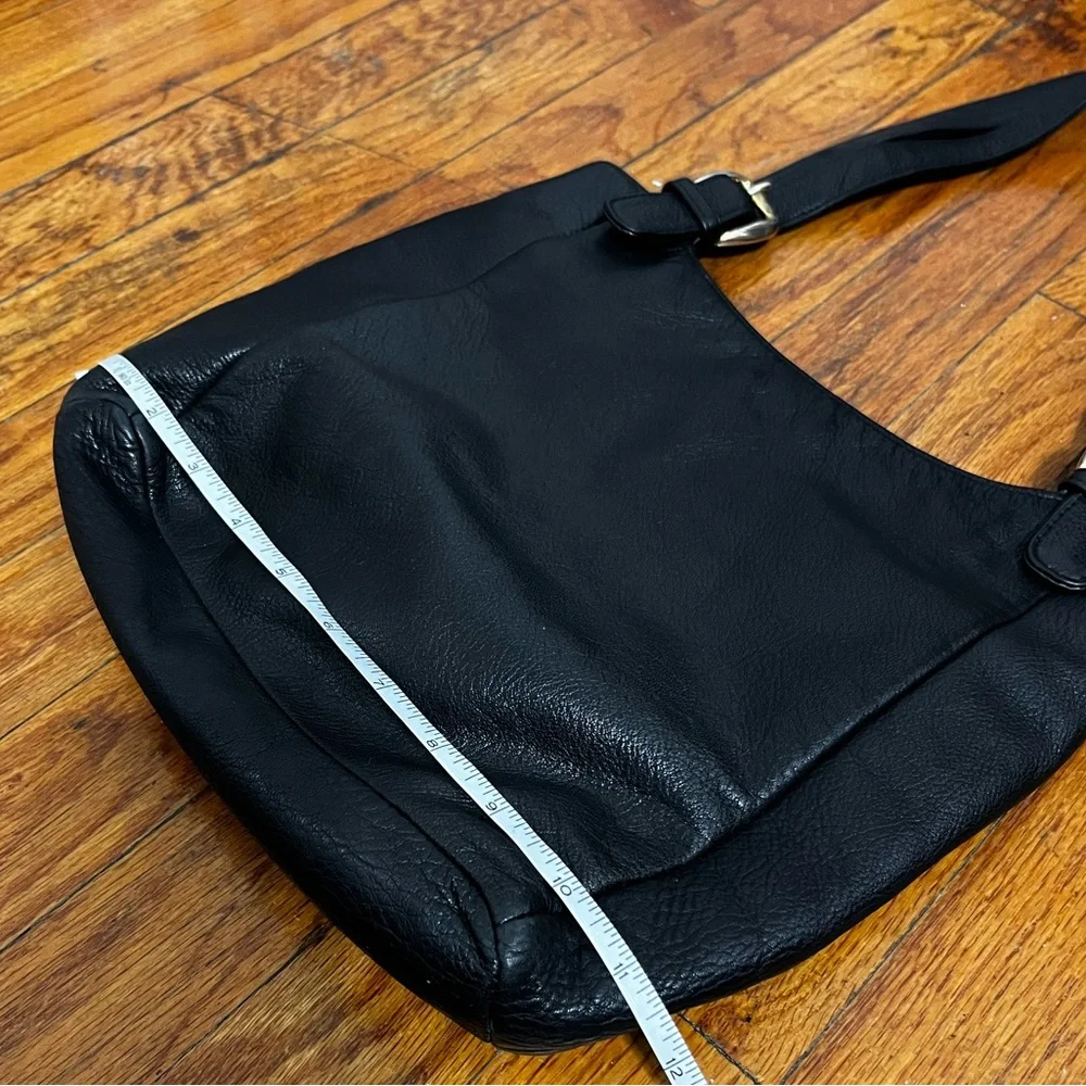 A. Giannetti Black small Leather Tote Shoulder Bag - Picture 12 of 13